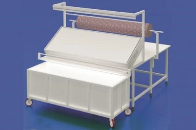 T143 - Işıklı Kumaş Kontrol Masası Arabalı