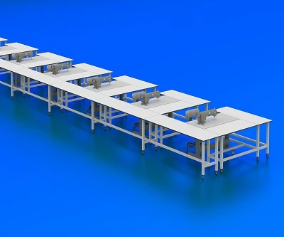 T150 - Makina Yanı Bant Masa L Sehpa