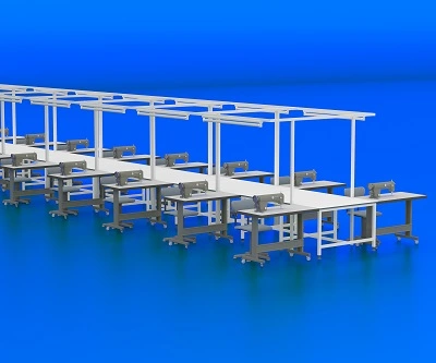 T154 - Makina Yanı Işıklı Bant Masa